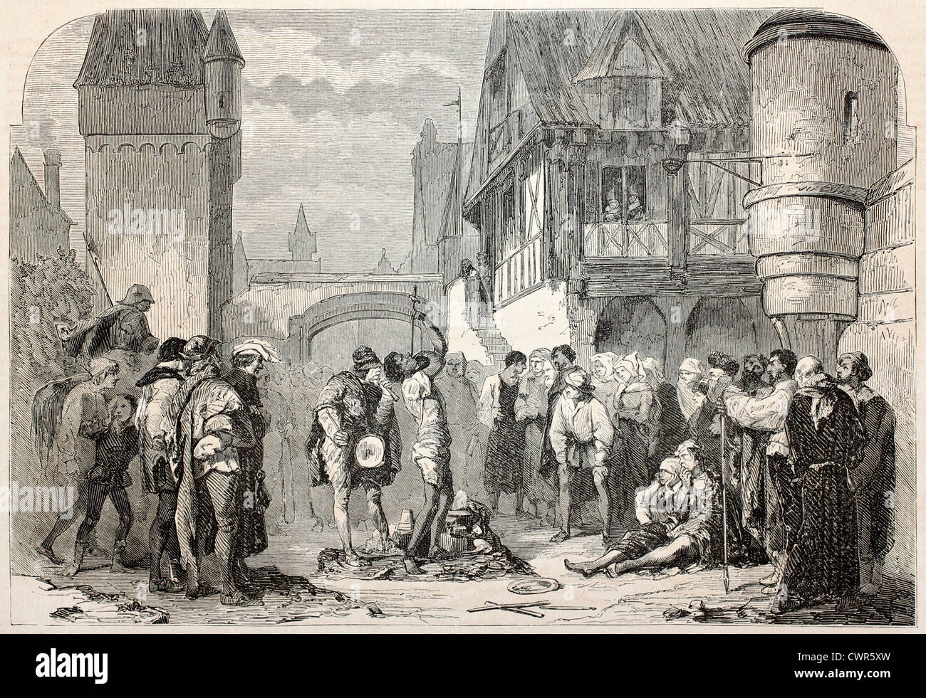 Épée médiévale eater Banque D'Images