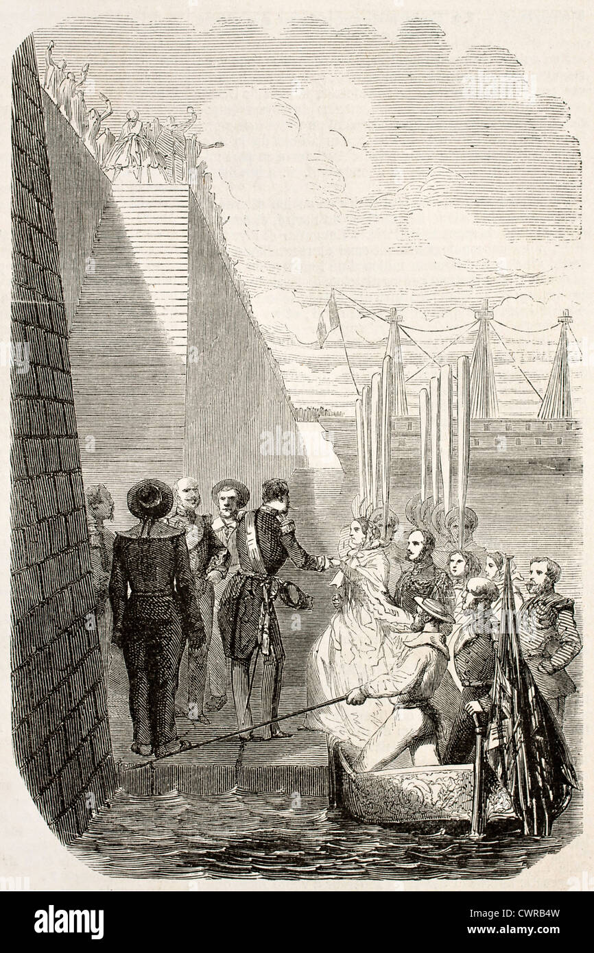 Reine d'Angleterre bienvenue Banque D'Images