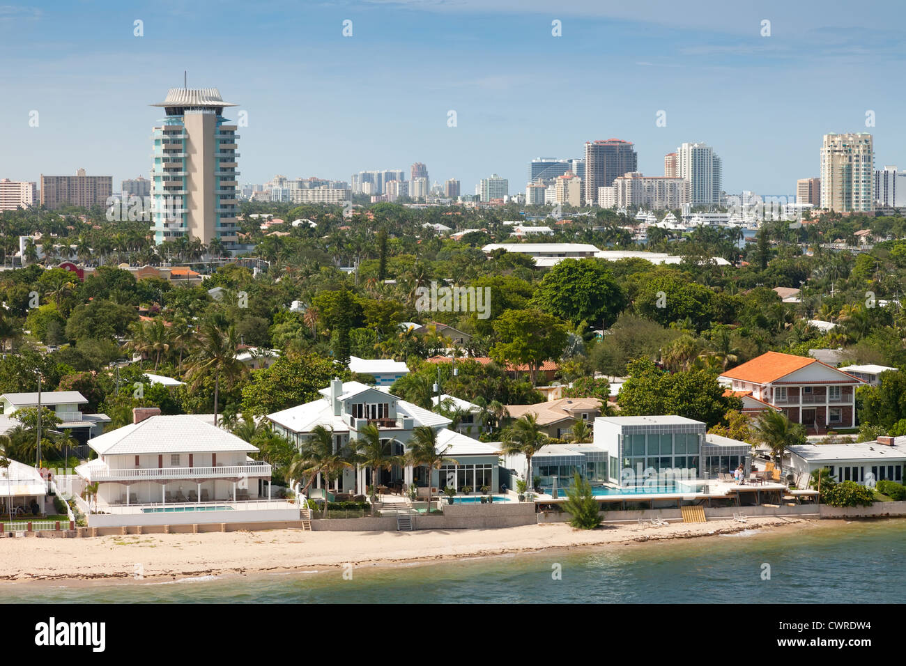 Scenic et côtière de la ville de Ft. Lauderdale, en Floride. Banque D'Images