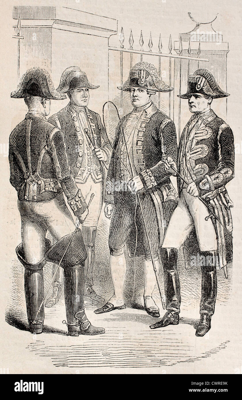 La livrée des cochers français Banque D'Images