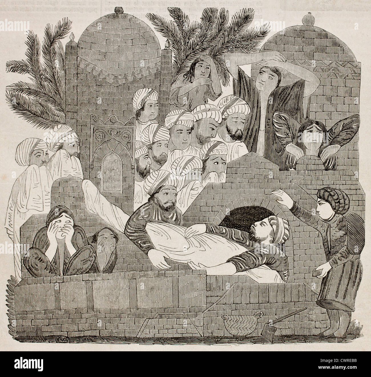 Cérémonie funèbre Banque D'Images