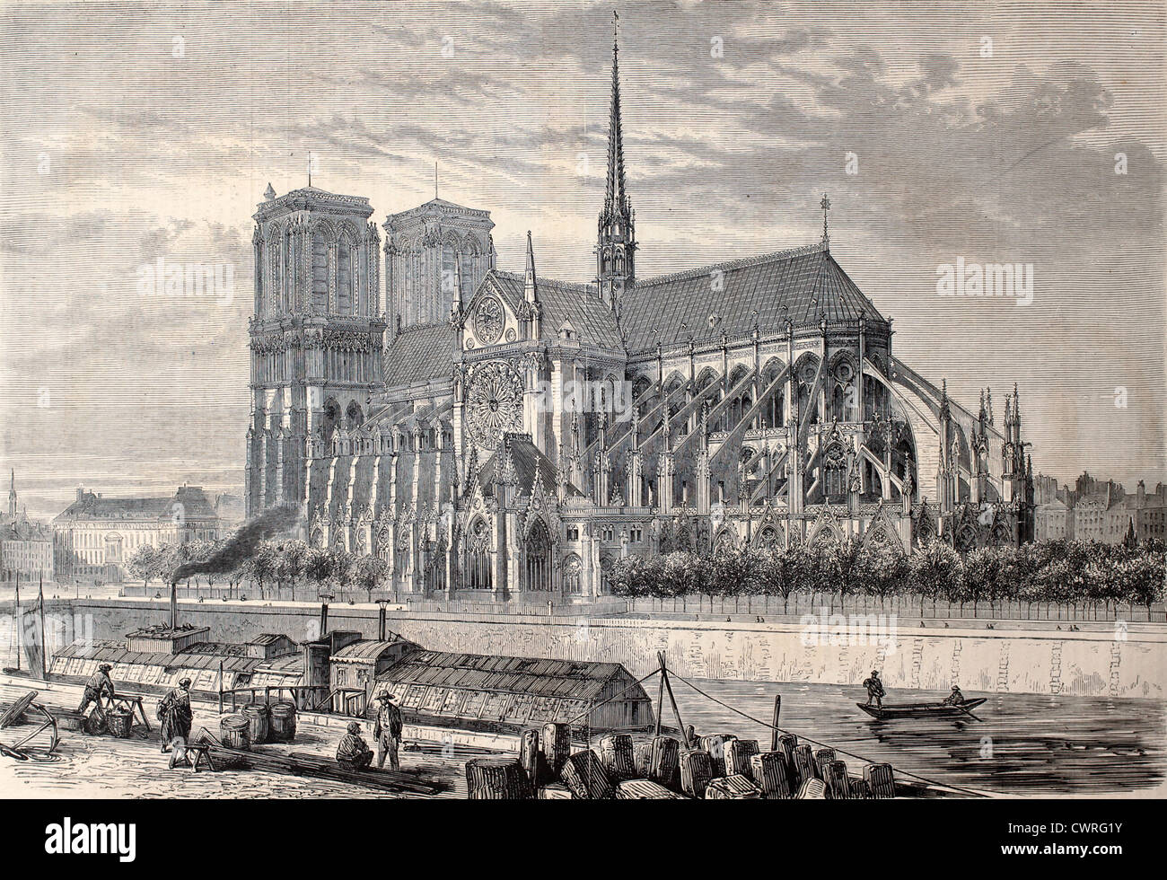 Notre Dame de Paris Banque D'Images