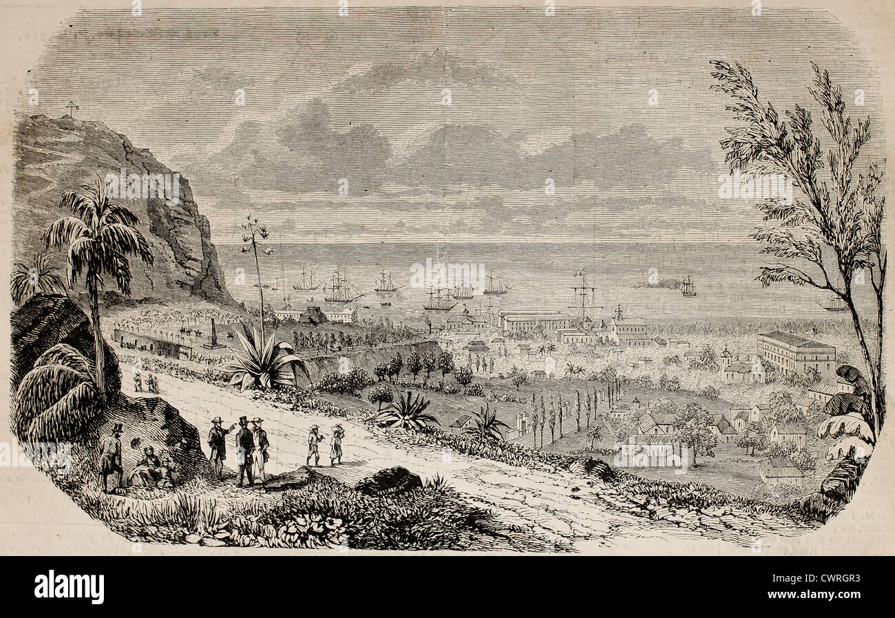 Saint Denis, ville principale de l'île de la réunion Banque D'Images