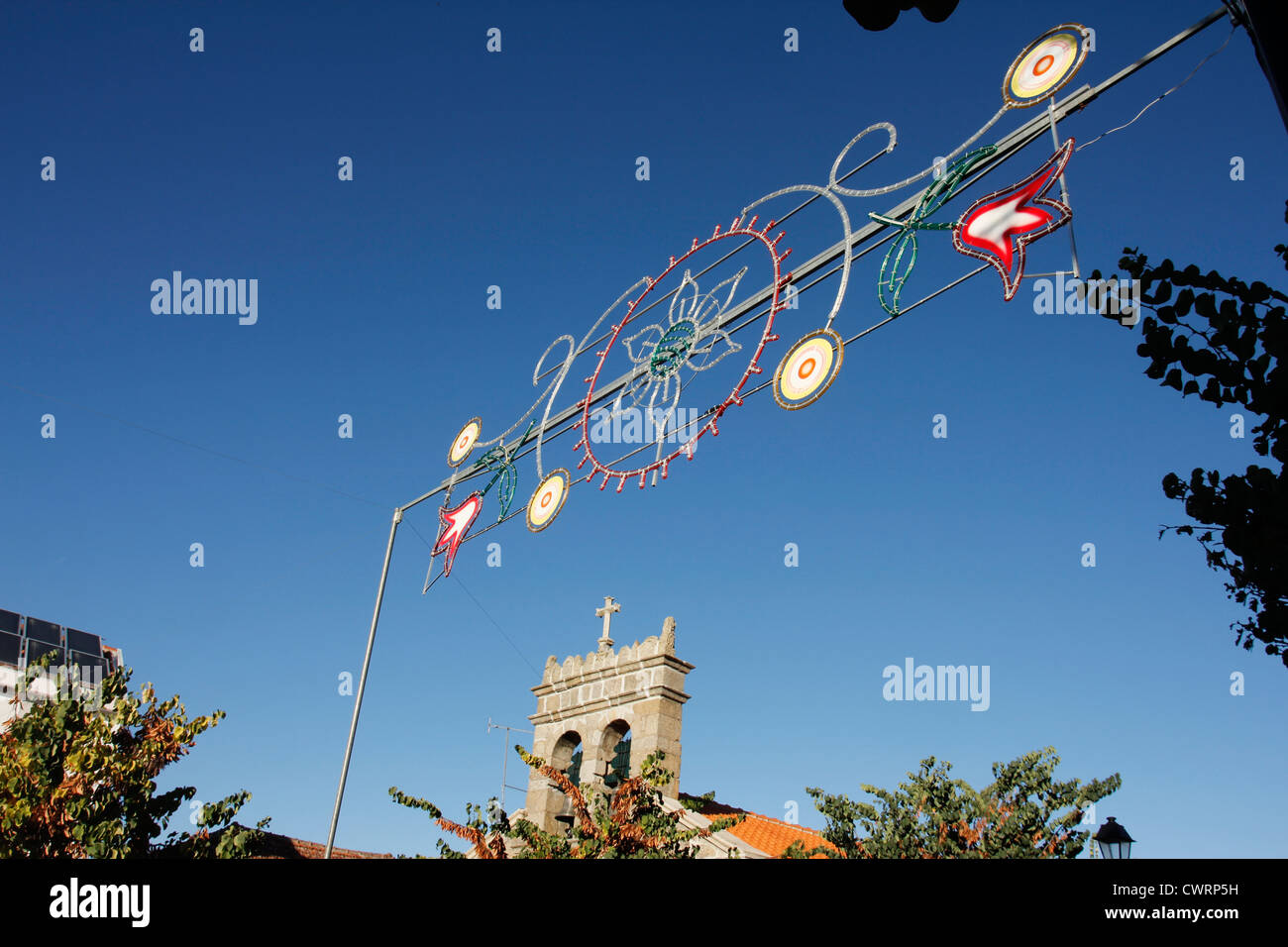 Festa dans petite ville de Sao Joao da Pesqueira, Beira Alta, Portugal Banque D'Images