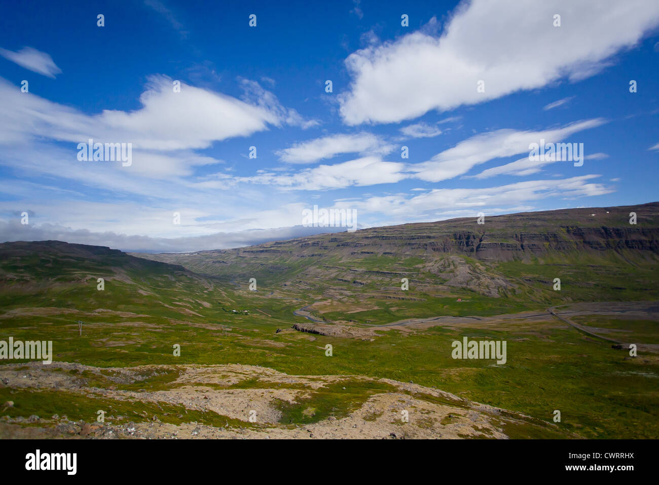 Maison ancienne dans la campagne de l'Islande, région Westfjords, Europe Banque D'Images