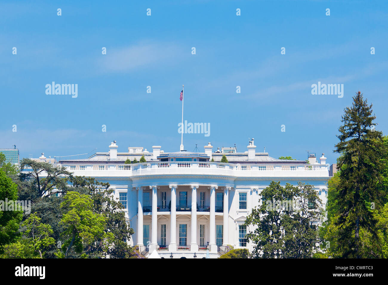 La Maison Blanche à Washington DC, la résidence du Président des États-Unis. Banque D'Images