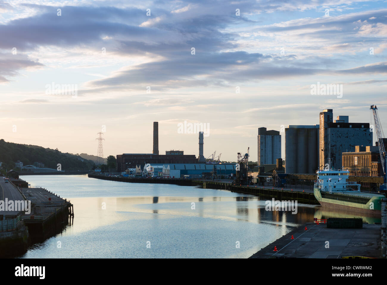 Quai Kennedy sur les quais de la ville de Cork, République d'Irlande. Banque D'Images
