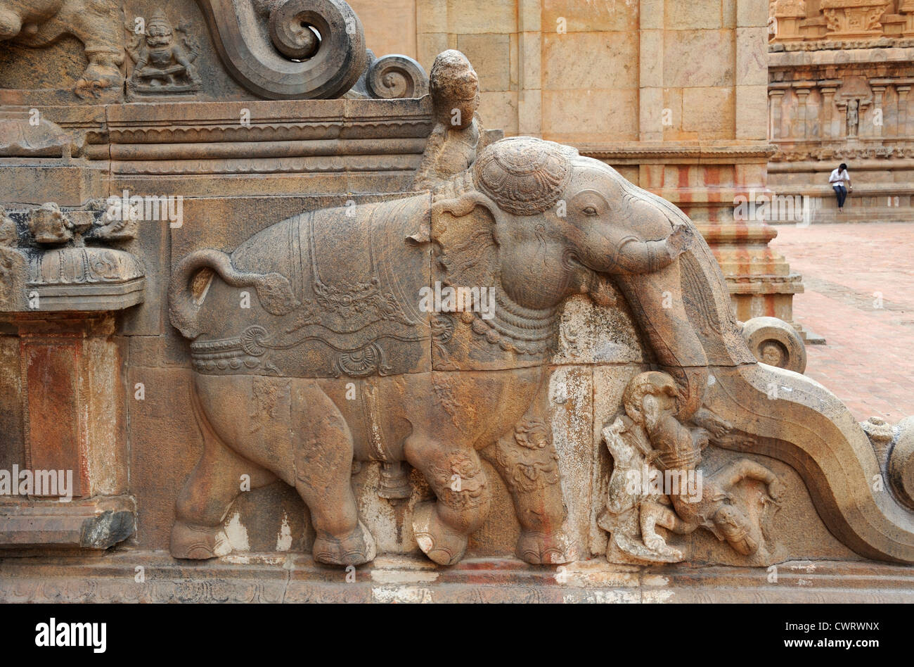 Grand Temple, Thanjavoor (Inde) Banque D'Images