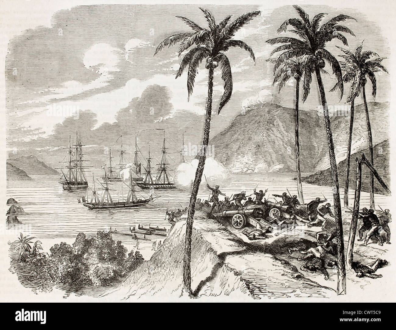 L'intervention française au Mexique Banque D'Images