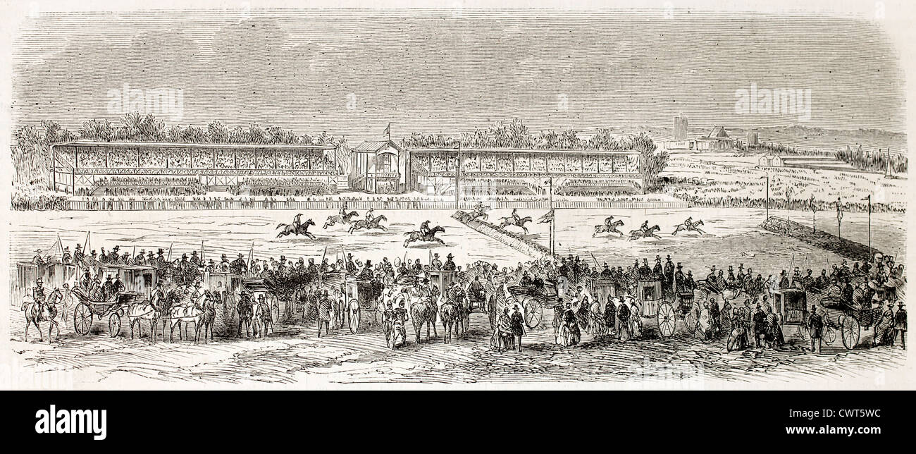 L'Hippodrome de Vincennes, France Banque D'Images