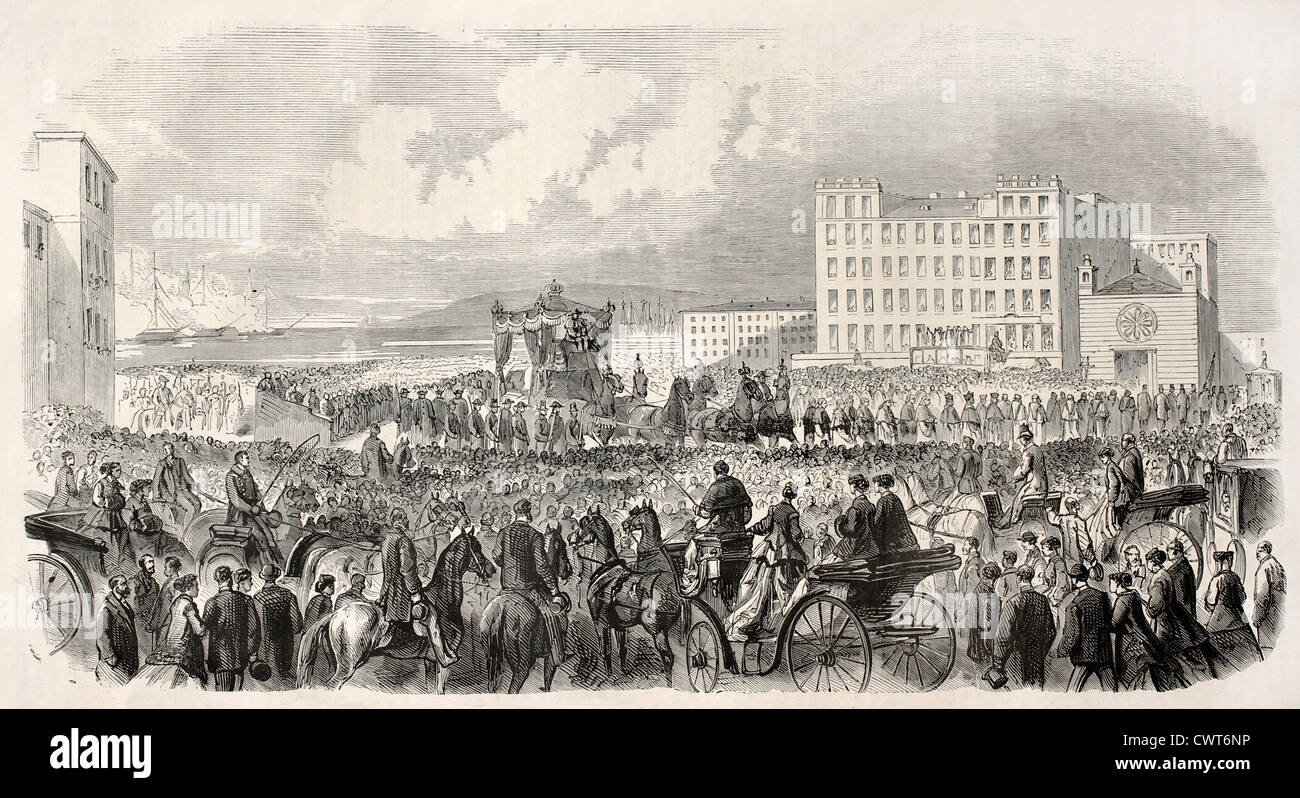 Maximilien I retour du Mexique Banque D'Images