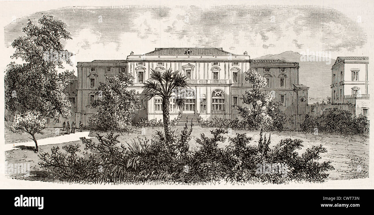 Villa Favorita à Herculanum, près de Naples, Italie Banque D'Images