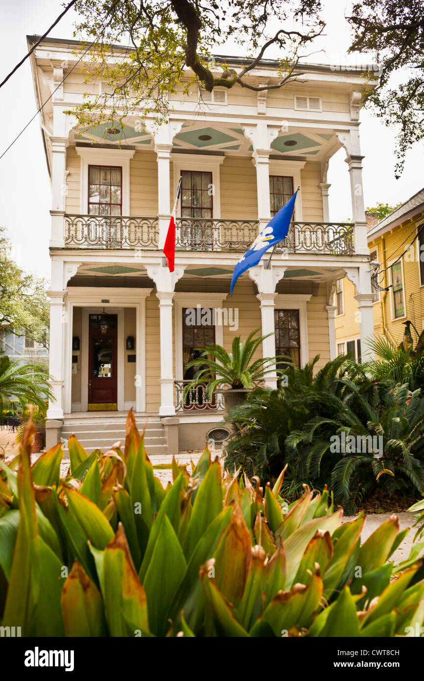 Edgar Degas House, La Nouvelle-Orléans, Louisiane, peintre vécu ici 1872-1873 Banque D'Images