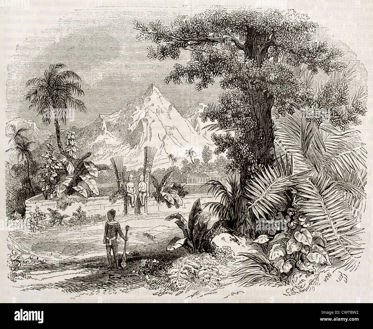 Îles Marquises Banque D'Images