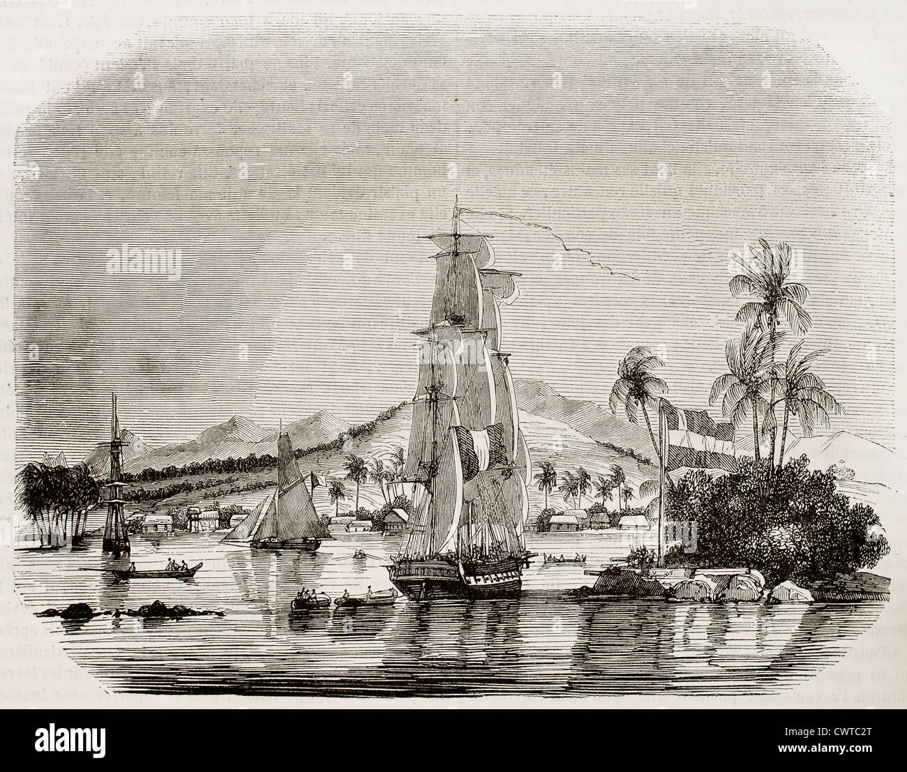 Baie de Papeete Banque D'Images