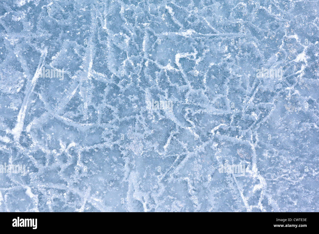 La texture de la glace du lac Baikal en Sibérie Banque D'Images