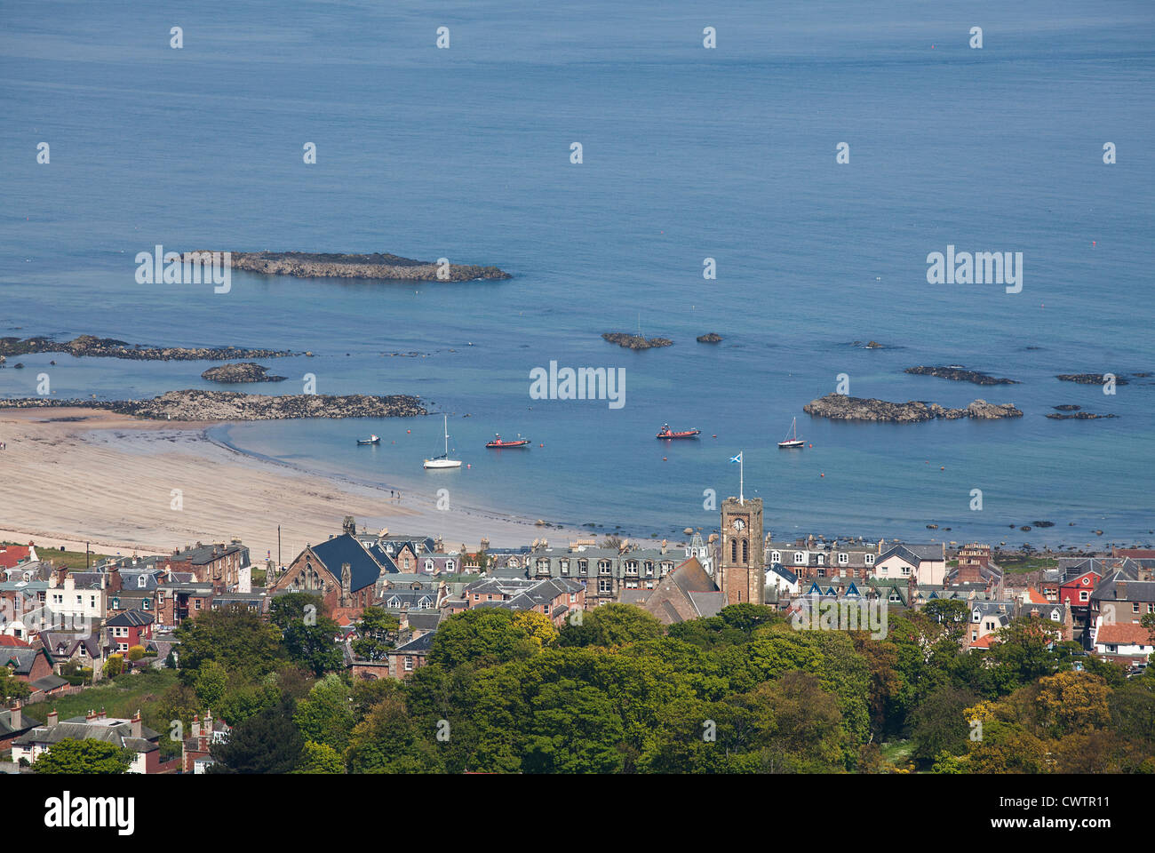 Voir plus de North Berwick North Berwick Law, East Lothian, en Ecosse. Banque D'Images