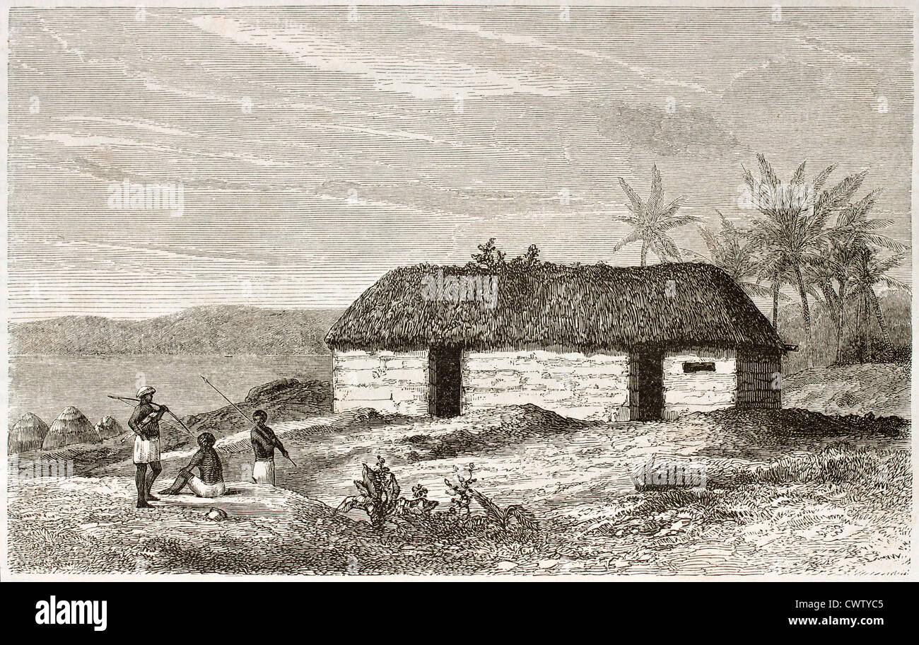 Maison africaine Banque D'Images