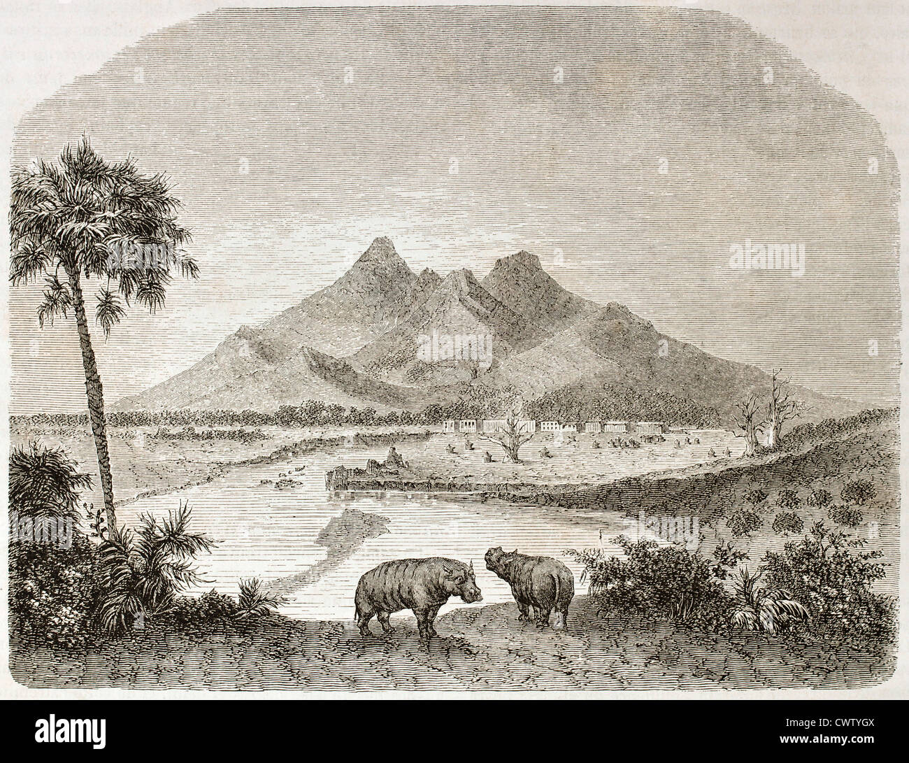 Fazogli, région du sud de l'Egipt Banque D'Images