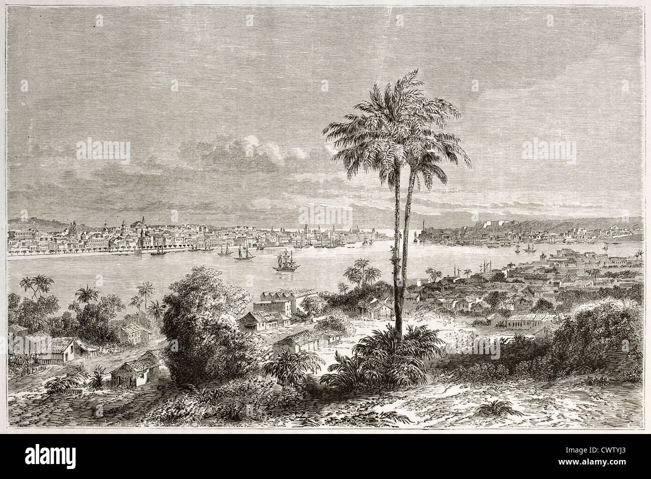 Vieille Havane, Cuba vue Banque D'Images