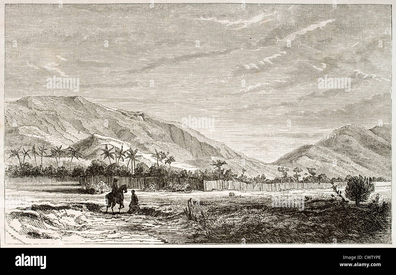 Voir l'ancienne région Ousagara, Afrique de l'Est Banque D'Images