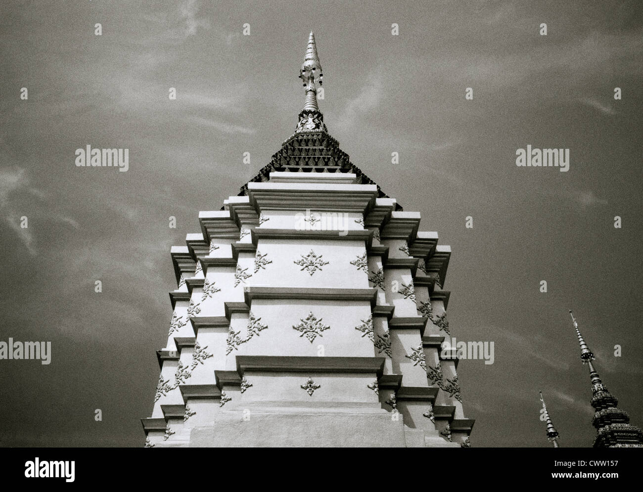 Wat luang Chiang Khong en Thaïlande en Asie du sud-est extrême-orient. temple architecture bouddhique bâtiment voyage Banque D'Images