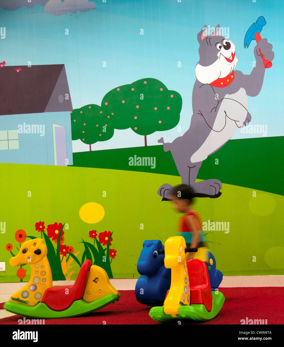 Les jouets dans l'école maternelle, préscolaire Banque D'Images