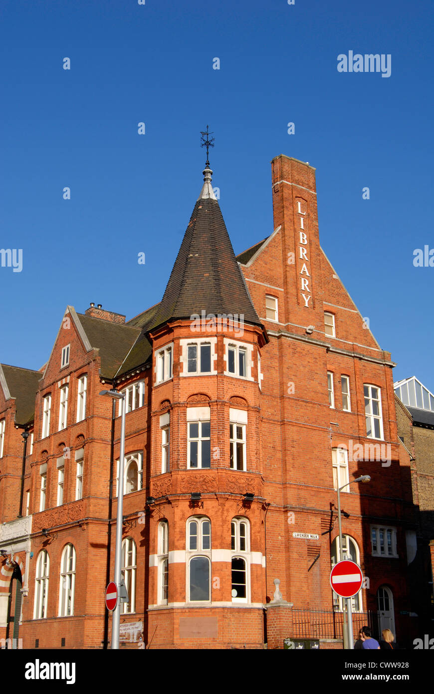 Bibliothèque de Clapham Junction Banque D'Images