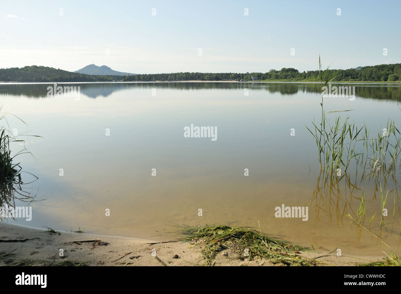 Machovo jezero - Macha's Lake, Stare Splavy, République Tchèque Banque D'Images