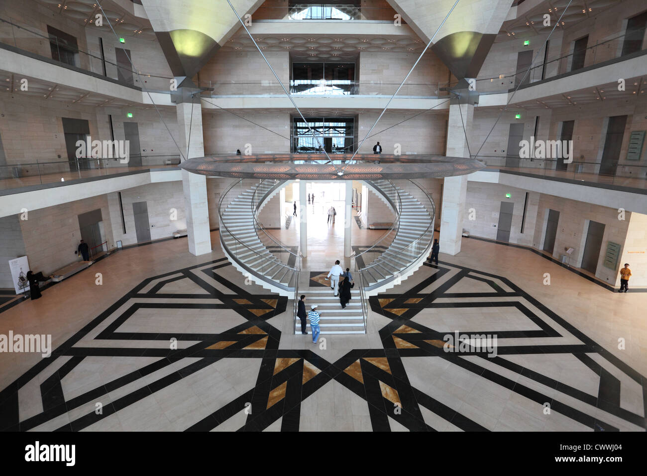 Intérieur du Musée d'Art islamique de Doha, Qatar Banque D'Images
