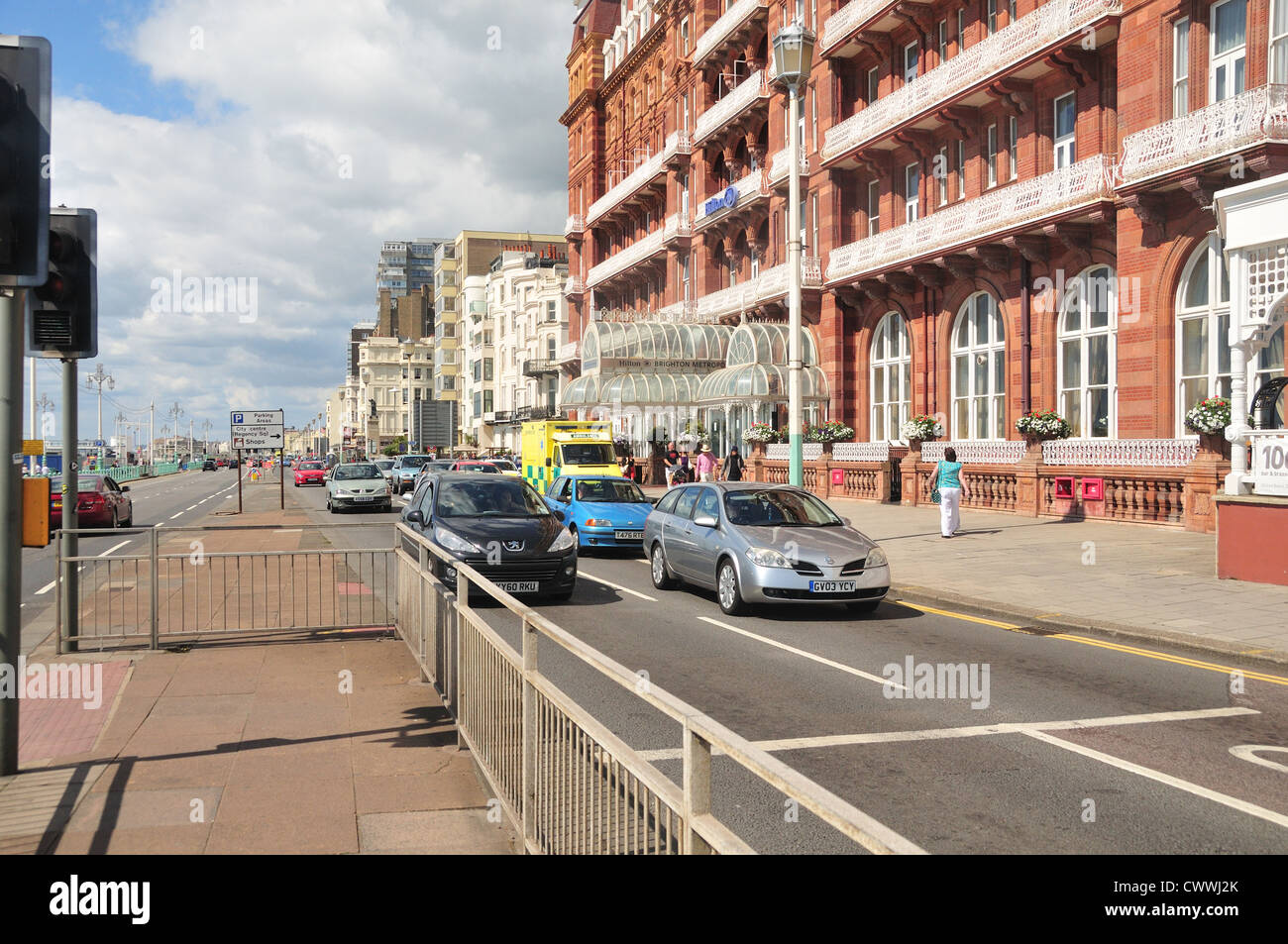 Front de mer de Brighton Banque D'Images