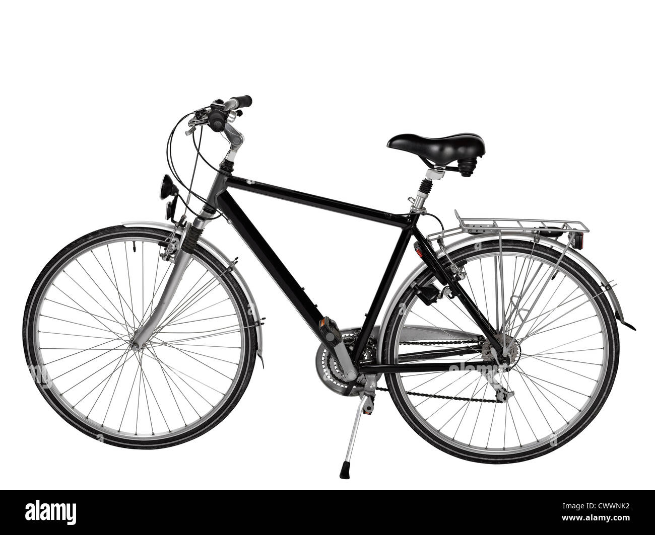 Vélo de route isolé avec clipping path Banque D'Images