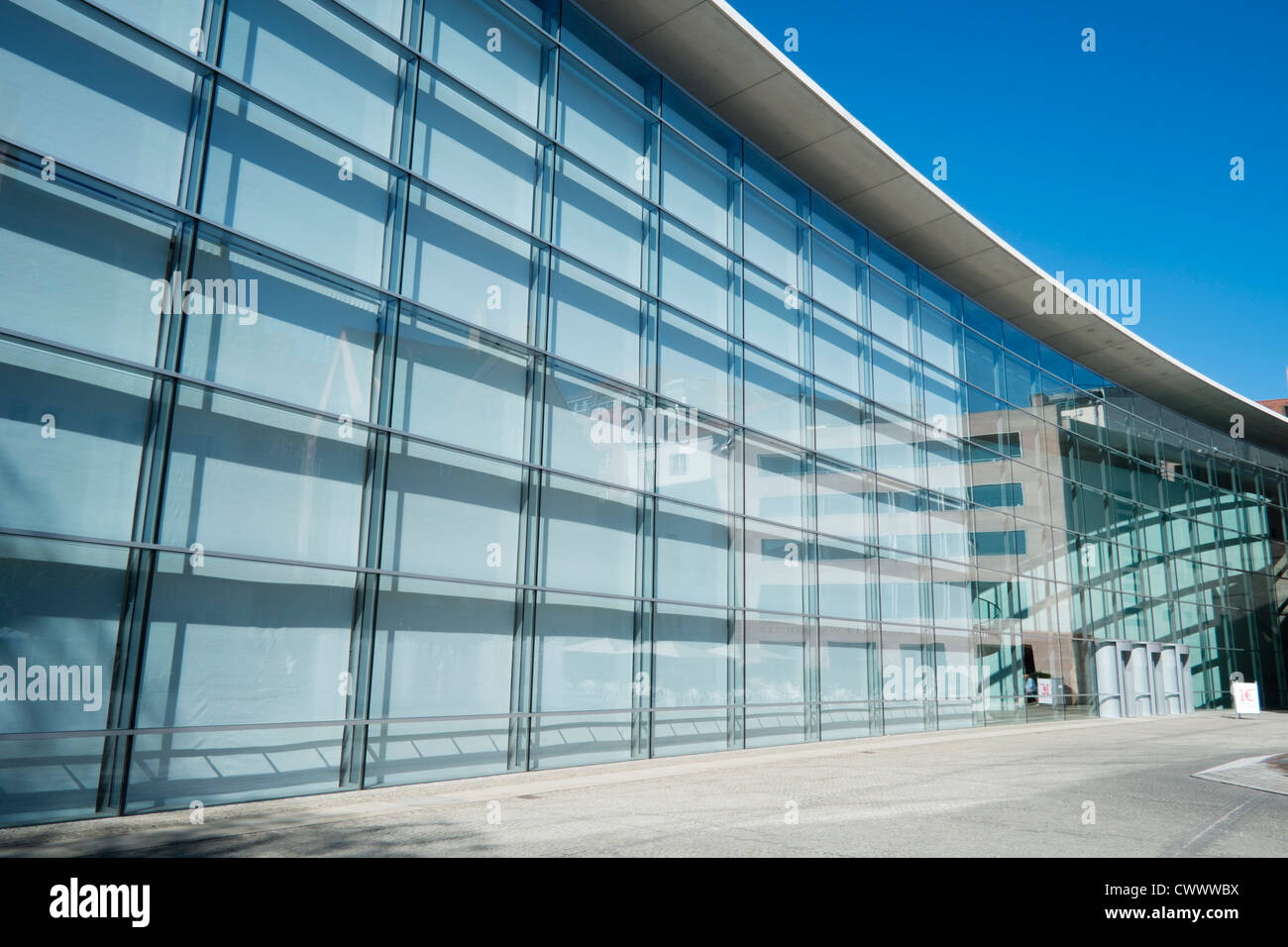 Neues Museum ou le nouveau musée d'art moderne de Nuremberg Allemagne Banque D'Images