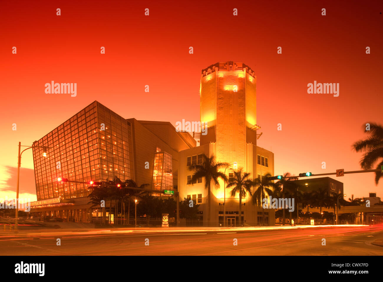 ARSHT CENTER ET SANFORD ET DOLORES ZIFF BALLET OPERA HOUSE BISCAYNE BOULEVARD MIAMI FLORIDA USA Banque D'Images