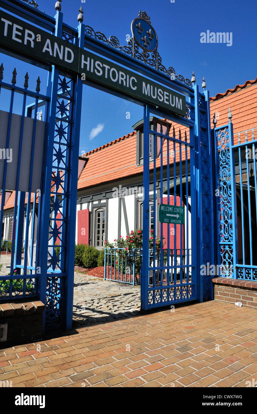 Entrée de Fort Conde, une reconstruction à l'échelle 4/5, partie de la Mobile Museum Banque D'Images