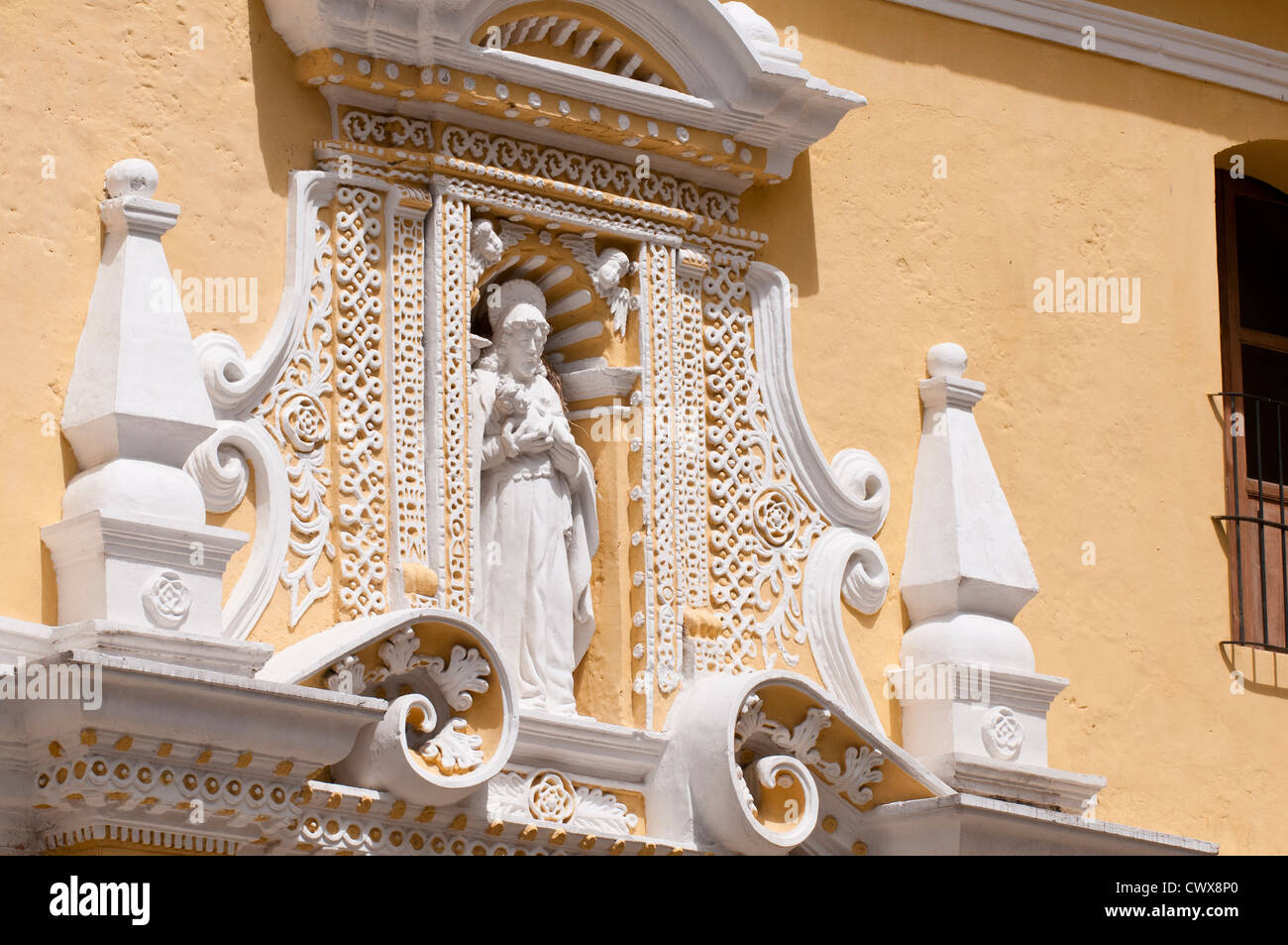 Église Notre Dame de Pitié, Iglesia de Nuestra Señora de la Merced, Antigua, Patrimoine Mondial de l'UNESCO. Banque D'Images