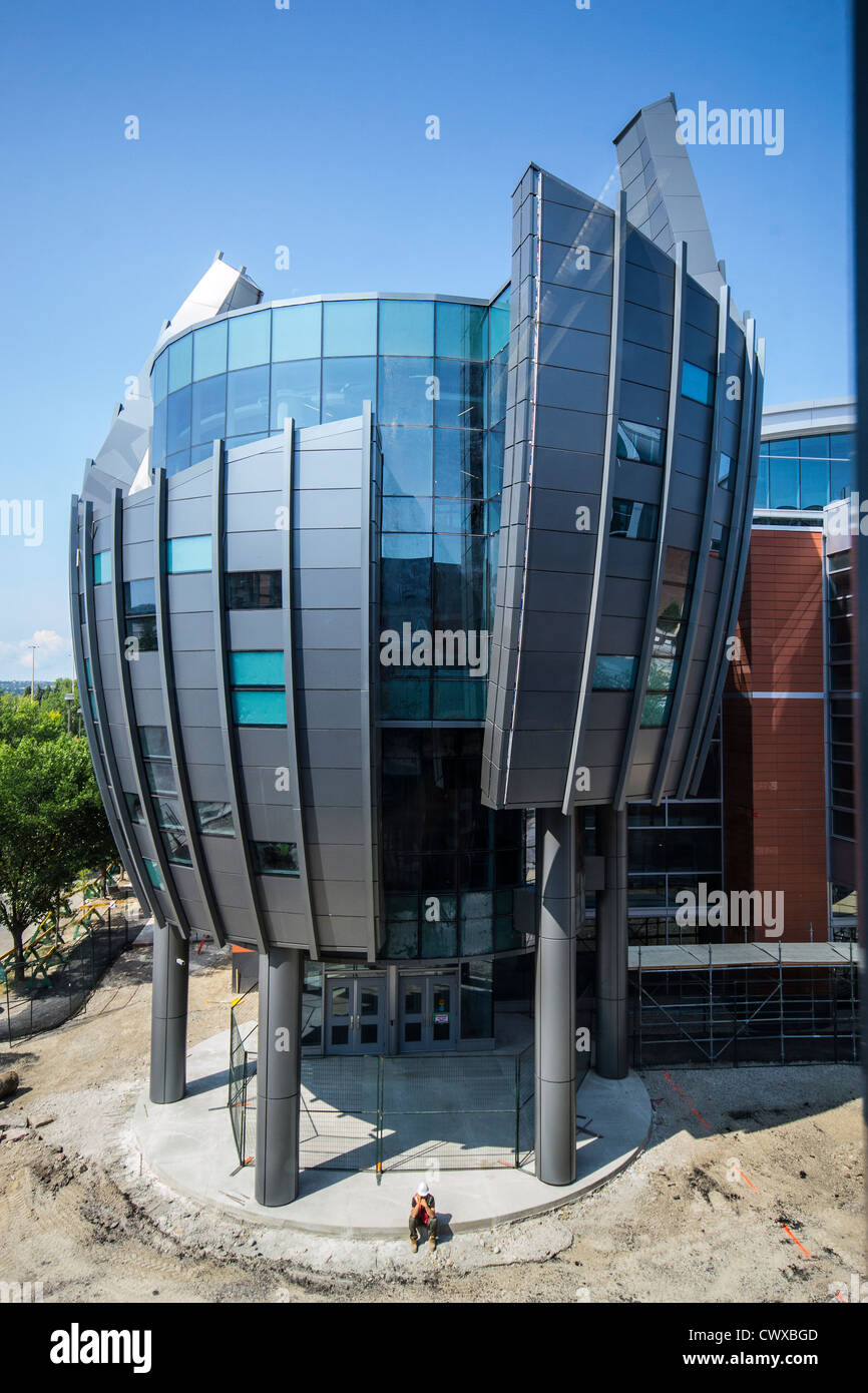 Bâtiment moderne de l'architecture abstraite Banque D'Images