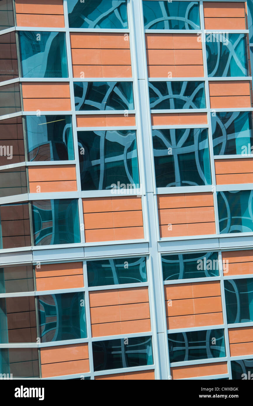 Bâtiment moderne de l'architecture abstraite Banque D'Images