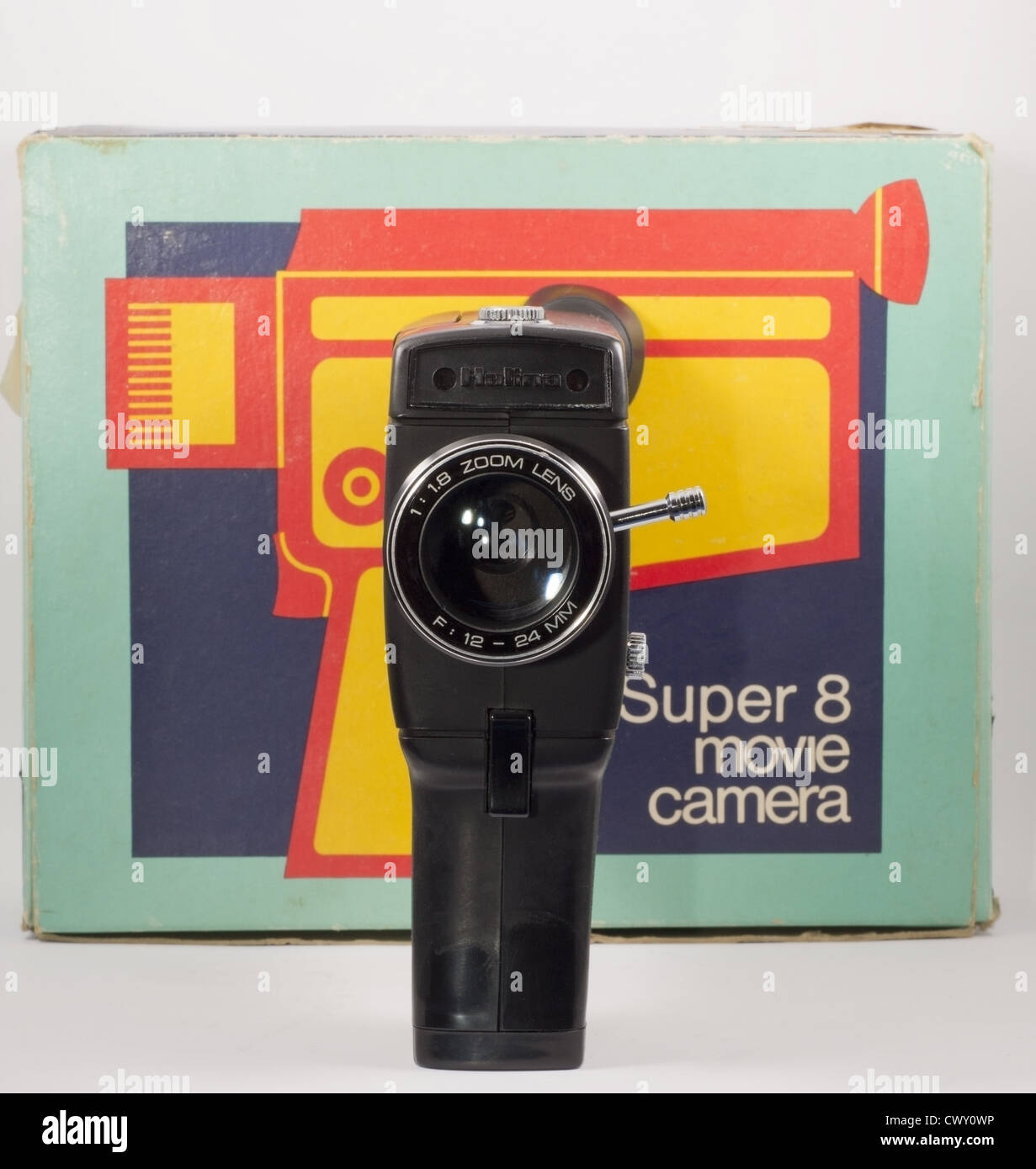 Super 8mm caméra ciné avec un objectif zoom x2 Banque D'Images