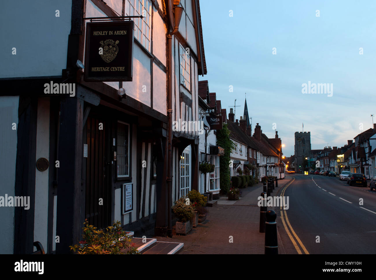 High Street, Henley-in-Arden, Warwickshire, UK Banque D'Images