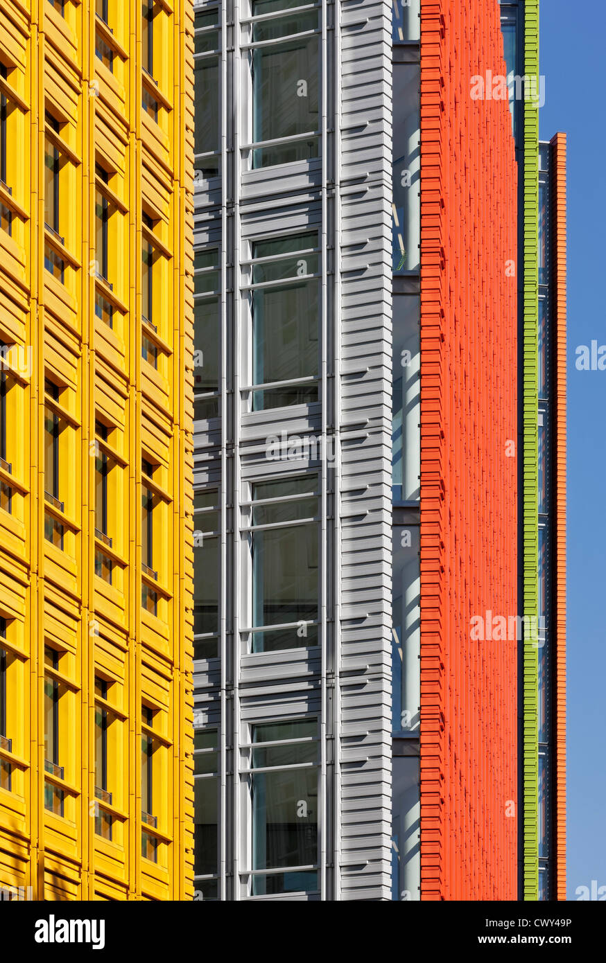 Central Saint Giles est un développement à usage mixte dans le centre de Londres conçu par l'architecte italien Renzo Piano Banque D'Images