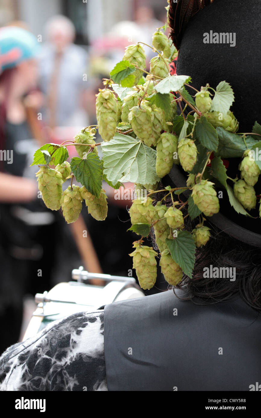 Festival de Faversham hop hat Banque D'Images