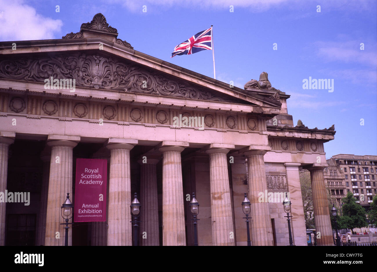 Royal Scottish Academy, la butte, Édimbourg, Écosse, Royaume-Uni Banque D'Images