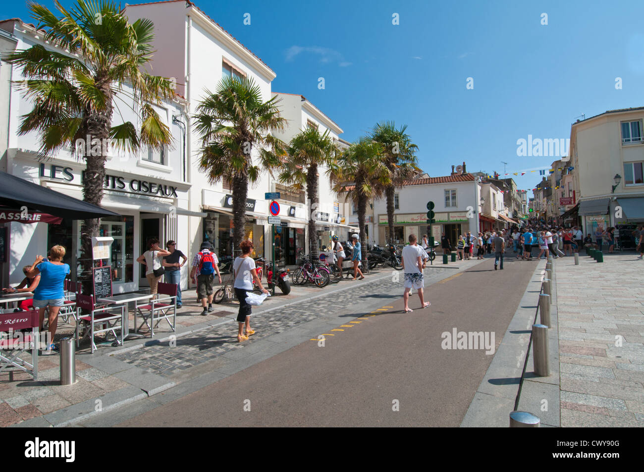 Station balnéaire française de Les Sables-d'Olonne, Vendée, Pays de la Loire, France. Banque D'Images