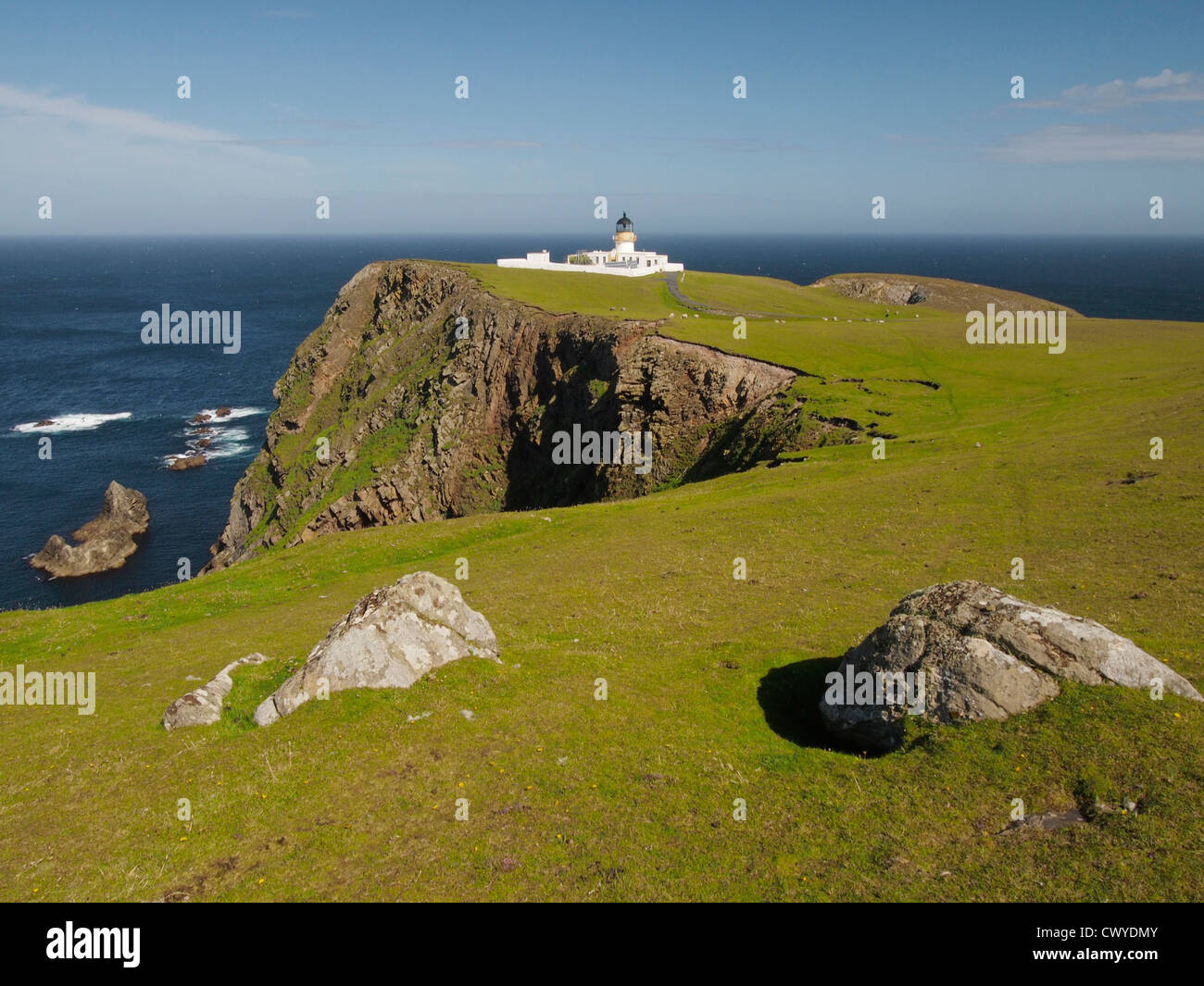 Phare du Nord, Fair Isle, Ecosse Banque D'Images