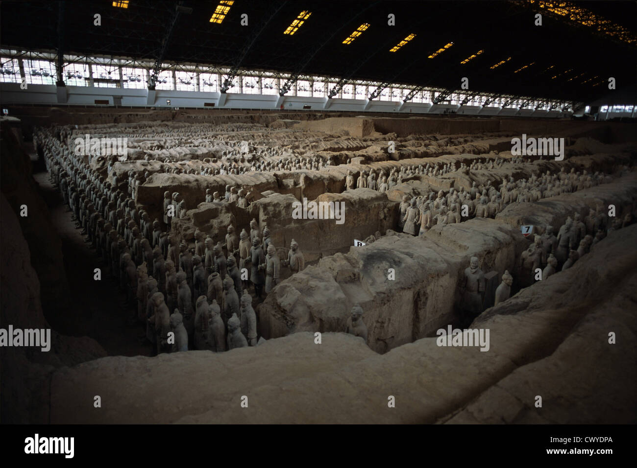 Musée de guerriers en terre cuite à Xian, Chine. Banque D'Images