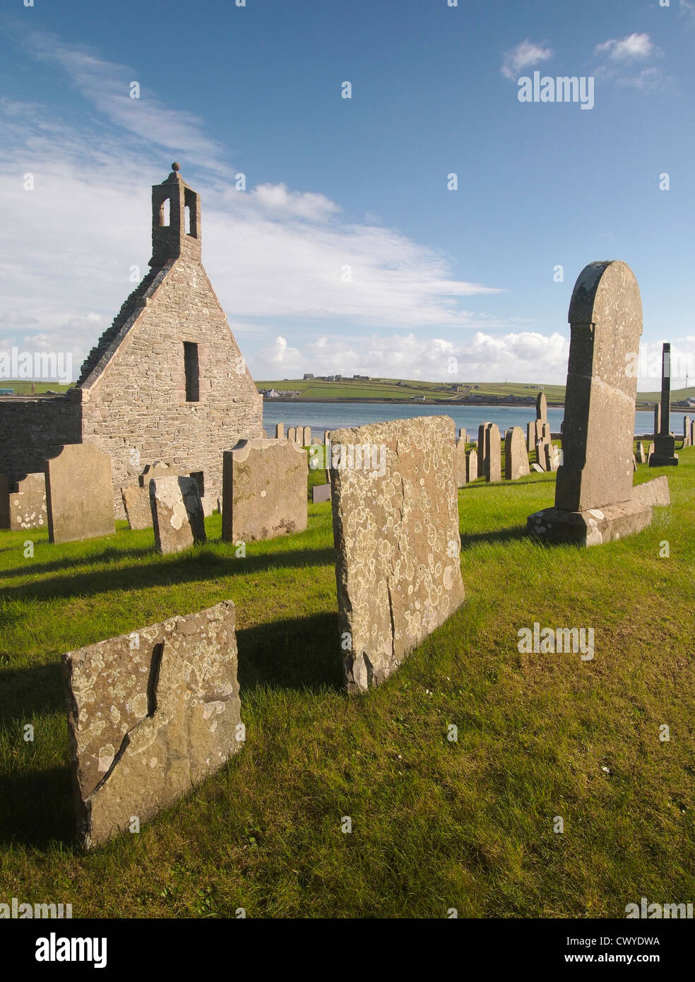 L'église en ruine, Pierowall, Westray, Orkney Banque D'Images
