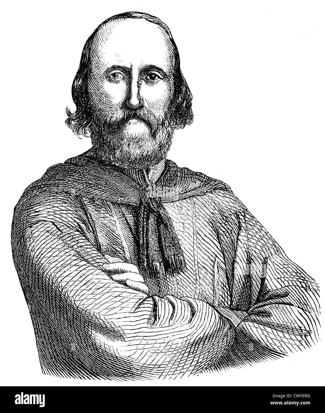 Giuseppe Garibaldi, 1807 - 1882, un guérillero et protagoniste du Risorgimento, Banque D'Images