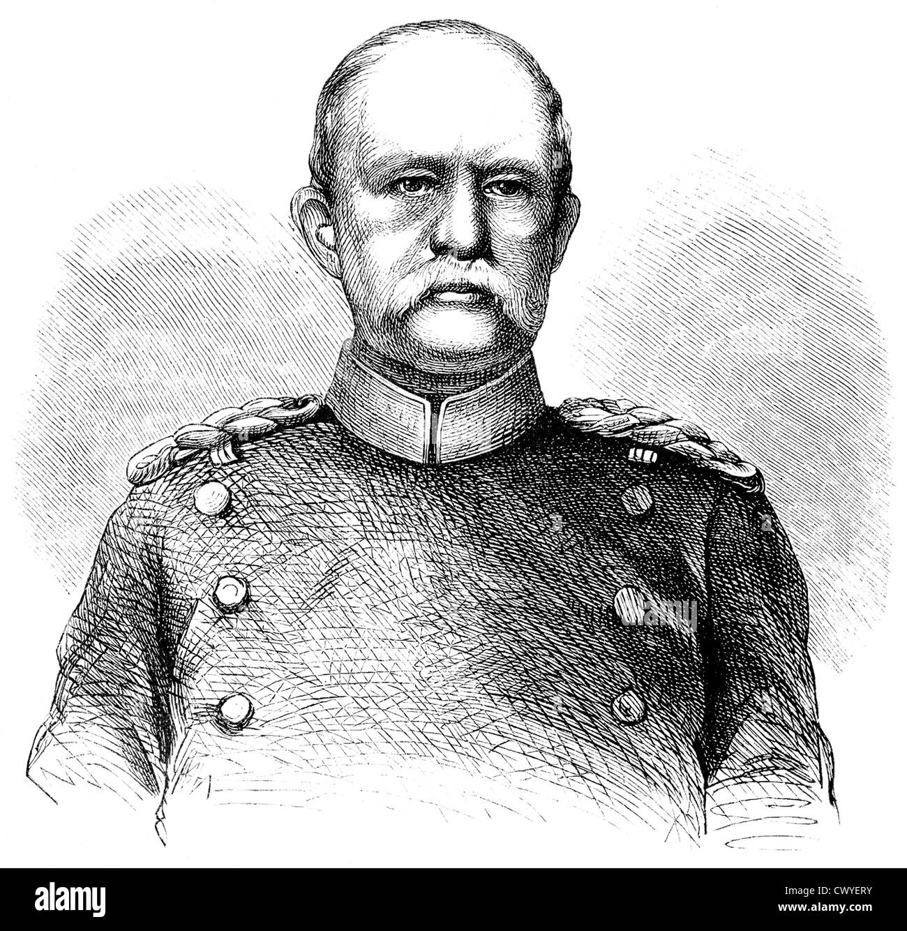 Otto von Bismarck-Schoenhausen ou Prince von Bismarck, 1815 - 1898, Premier Ministre de Prusse, chancelier de l'Empire allemand Banque D'Images