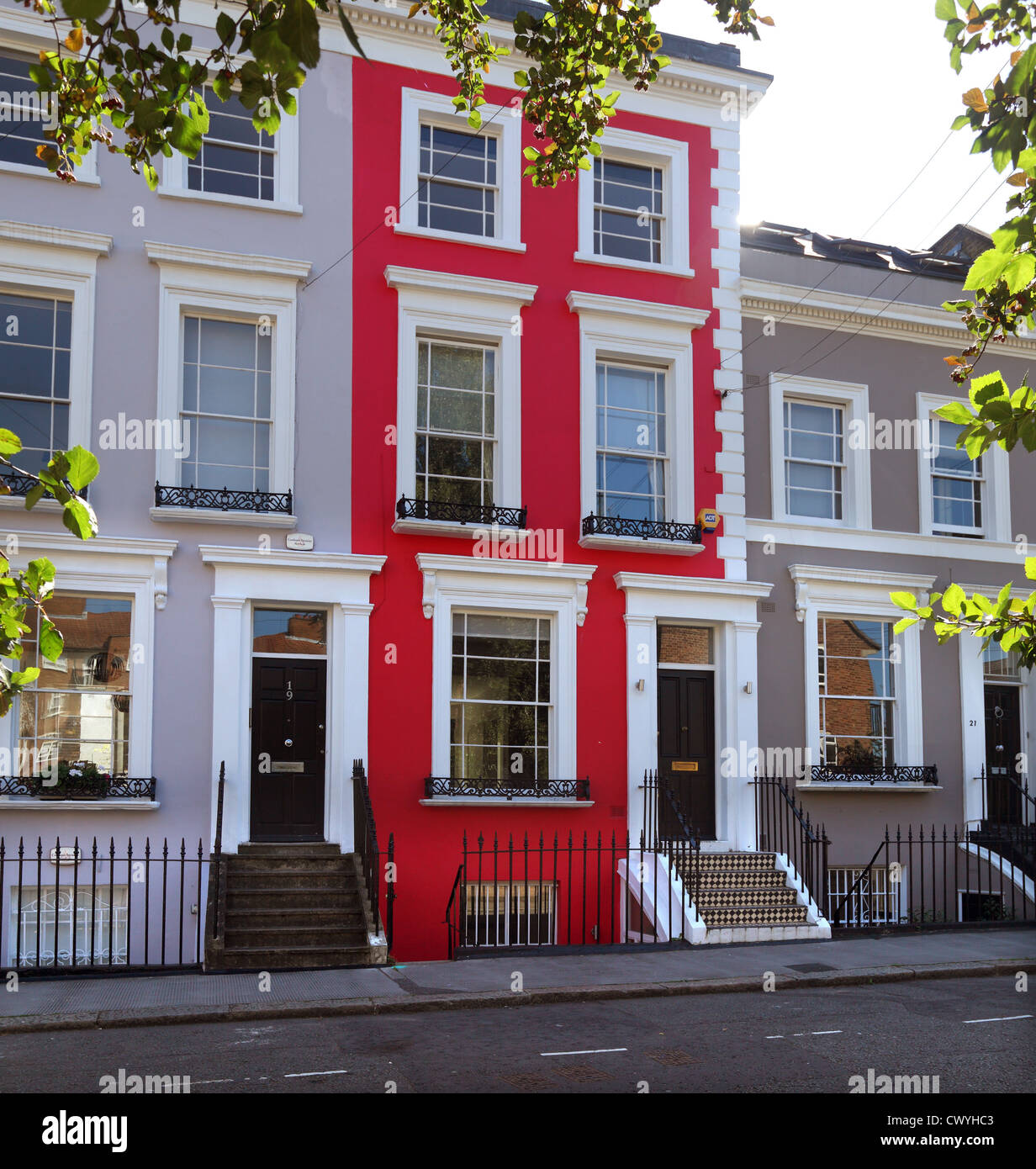 Maisons de Notting Hill Londres W11 Banque D'Images